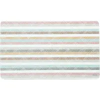 Kesper 5x Kesper Bord 'Strepen', Snijplank, Veelkleurig