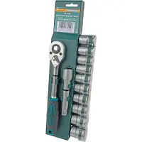 BRÜDER MANNESMANN Dopsleutelset 12 dlg 1/2 (Hobby) - 29111