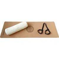 Samarali Ivoor Yin Yoga Classic Set - Kurk Mat, Bolster & Massagebal - Ethisch en Comfortabel