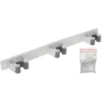 Pro Garden Tuingereedschaphouders | 36 x 3 x 5 cm (3 klemmen, 10 kg, Kunststof)