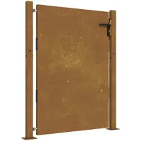 vidaXL Poort 100x150 cm cortenstaal