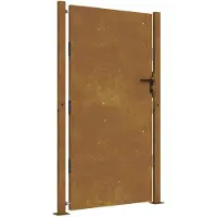vidaXL Poort 100x200 cm cortenstaal