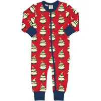 Maxomorra Rompersuit LS SWEDISH SANTA 86/92