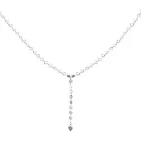 Yehwang Roestvrijstalen Y-ketting ketting zilver Stainless Steel