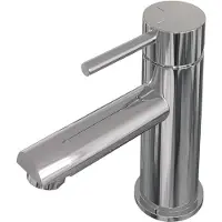 Brauer Wastafelmengkraan chrome edition coldstart opbouw laag ronde hendel chroom
