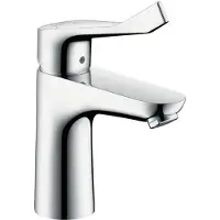 Hansgrohe Focus wastafelkraan waterbesparend met verlengde greep chroom