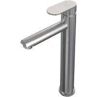Brauer Edition Wastafelkraan Verhoogd - Hendel 3 - Geborsteld RVS PVD - Messing - Kranen, Wastafelkranen, Opbouw Wastafelkranen - 4260483797422