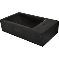 Boss & Wessing Bws natuursteen fontein zwart 40x22x10 cm