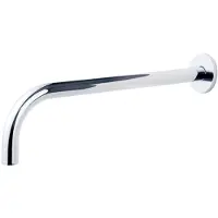 Wiesbaden Uitloop slim 18 mm rond 30 cm 1/2'' chroom