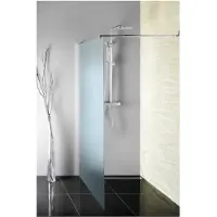 Hak Inloopdouche walk-in 80x190 cm met muurprofiel chinchilla glas