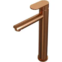 Brauer Wastafelmengkraan Copper Edition Coldstart Opbouw Hoog Platte Hendel Geborsteld Koper PVD