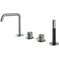 Hotbath Uitloop bad en wastafel archie 15 cm geborsteld koper pvd