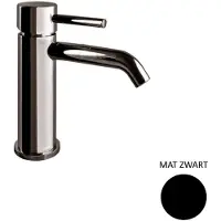 Sanimex Wastafelkraan giulini trek-waste 17 cm mat zwart