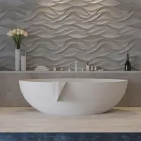 Ideavit Ligbad vrijstaand solidellipse 180x88x55 cm solid surface mat wit