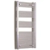 Sanicare elektrische design radiator 60x172cm inox-look met thermostaat links chroom