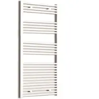 Sanicare elektrische design radiator 60x172cm wit met thermostaat links zwart