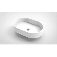 Arcqua Opbouw waskom case ovaal 55x36 cm glans wit