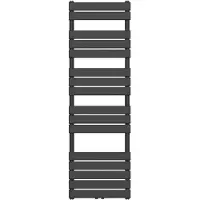 Boss & Wessing Handdoekradiator bws ress middenaansluiting 160x50 cm zwart
