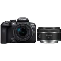 Canon EOS R10 systeemcamera Zwart + RF-S 18-150mm f/3.5-6.3 IS STM + RF 50mm f/1.8 STM