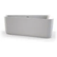 Plieger Ligbad Back To Wall Kansas Asymmetrisch Rechts 155 cm Glanzend Wit