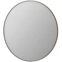 Ink SP15 Spiegel Rond Geborsteld Koper Aluminium Kader 120 x 3,5 cm