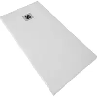 Boss & Wessing Douchebak bws renovi 160x90x3 cm composietsteen mat wit