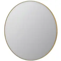 Ink SP15 Spiegel Rond Mat Goud Aluminium Kader 120 x 3,5 cm