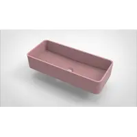 Arcqua Opbouw Waskom Case Rechthoek 60x26 cm Mat Roze