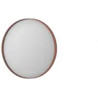 Ink spiegel rond geborsteld koper aluminium kader 40x3,5 cm