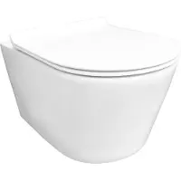 Xellanz Sity wandcloset rimless met toiletzitting softclose en quick release glans wit