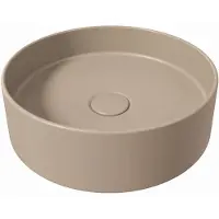 Salenzi Opbouw waskom hide circle 40x12 cm mat taupe