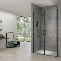 Van Rijn Pendeldeuren ST02 Saloondeur 90x200 cm 6 mm Zwart