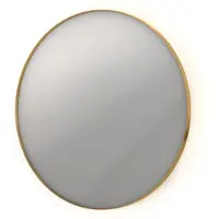 Ink Spiegel SP17 Rond Colour Changing LED Rondom 80 x 4 x 80 cm Dimbaar In Aluminium Kader Mat Goud