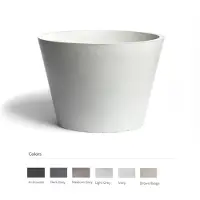Urbi et Orbi Opzet wastafel circum beton 38x31 cm ivoor