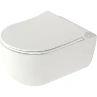 Plieger Wandcloset Kansas/Pressalit Diepspoel Rimless Pressalit Kansas D2 Zitting Slim Wit