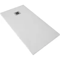 Boss & Wessing Douchebak bws renovi 160x90x3 cm composietsteen mat wit