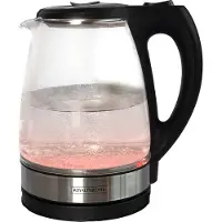 Royalty Line GWK34300 Waterkoker - Glass - Met Rood Led Verlichting - 1.7 Liter - 2200W - RVS