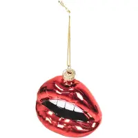 House Vitamin Xmas hanger lip glass red 8,5x3,5x8,5cm