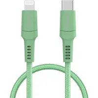 IMoshion Lightning naar USB-C kabel - Non-MFi - Gevlochten textiel - 1 meter - Groen