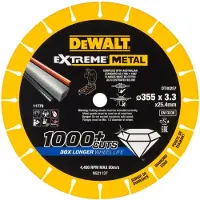 DeWalt DT40257-QZ Extreme Diamant Doorslijpschijf Voor Metaal - 355 X 25,4 X 3,3mm