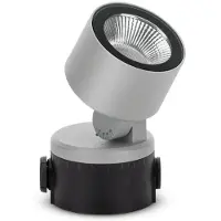 Lombardo Noa Vloer Spot Draaibaar Grey | Diff. | 3000 K IP66