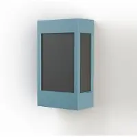 Roger Pradier Brick² Model 1 Wandlamp Blue | Black PMMA