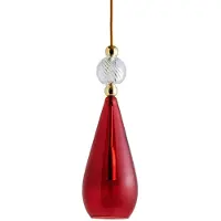 Ebb & Flow Smykke Hanglamp Shiny Gold | Ruby | Crystal Swirl E14 IP20