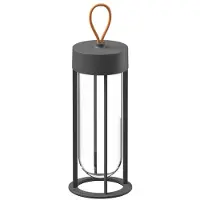 Flos In Vitro Unplugged Draagbare Lamp Anthracite | 2700 K