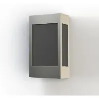 Roger Pradier Brick² Model 1 Wandlamp Raw aluminium - Matt varnish | Black PMMA