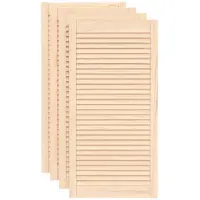 vidaXL Kastdeuren met lamellen 4 st 99,3x49,4 cm massief grenenhout