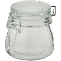 Clayre & Eef Transparente Voorraadpot Ø 9*7 cm 6GL0612