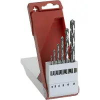 Bosch 2609255060 Set De 6 Forets à Métaux Rectifiés Hss-G Din 338