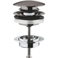 GROHE afvoergarnituur push open hard graphite