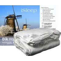 ISleep 4-Seizoenen Dekbed - 15% Dons - Eendendons en Eendenveren - Eenpersoons - 140x220 cm